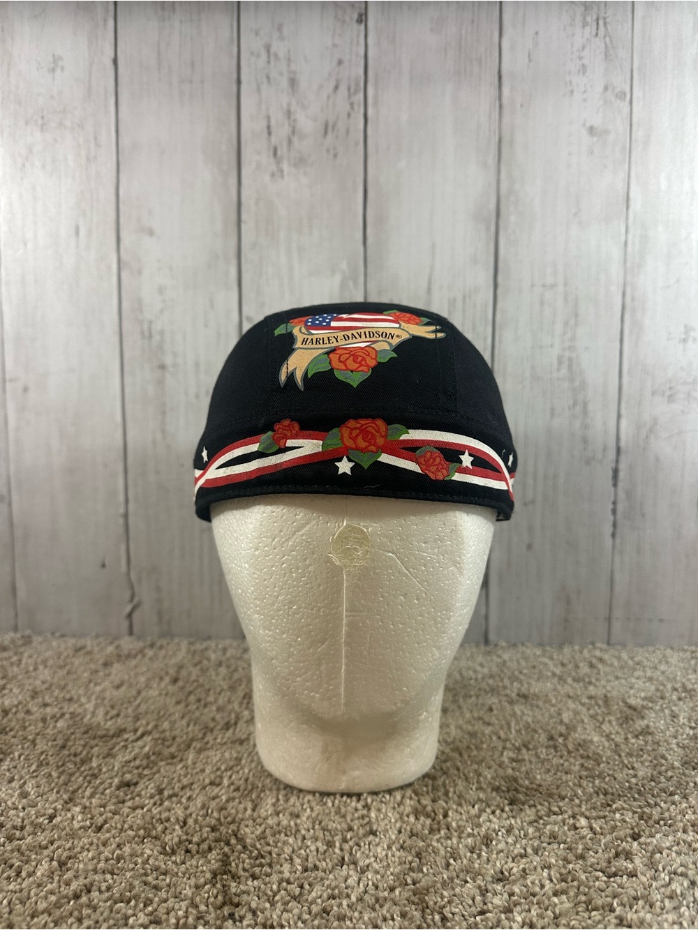 Harley-Davidson Biker Tie Back Bandana Cap Unisex One Size